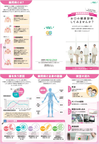 患者説明用リーフレット 歯周病細菌検査
